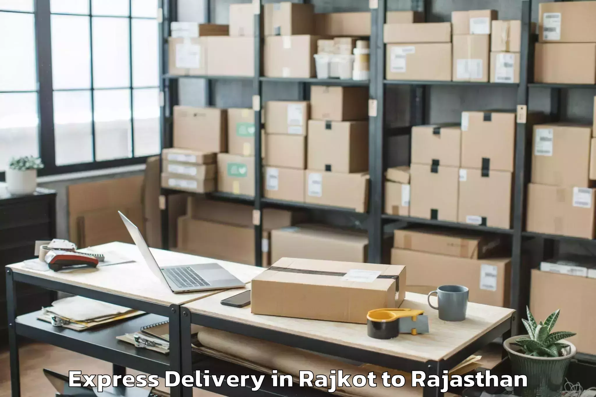 Quality Rajkot to Bijaipur Express Delivery